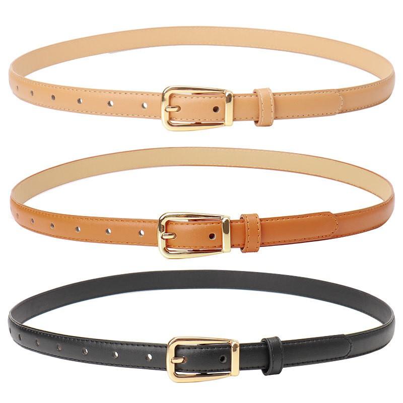 Womens Leopard Print Buckle Belt With Metal Pin Clasp - Fashionable Waistband Jeans Casual Office Wear