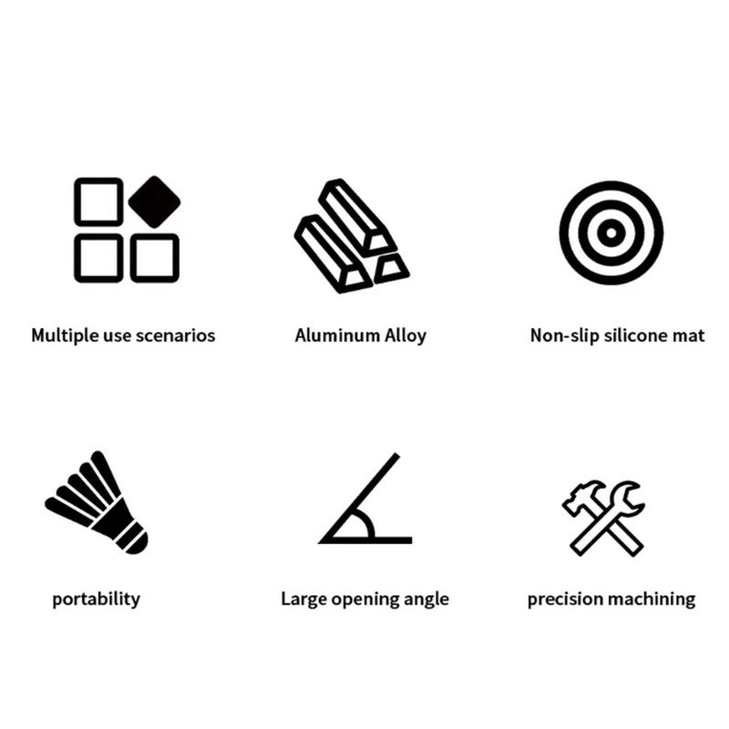 Adjustable Aluminum Alloy Studio Clamp Powerful Clip for Camera Accessories LED Lights Mounting On 25-50mm Rod Pipe