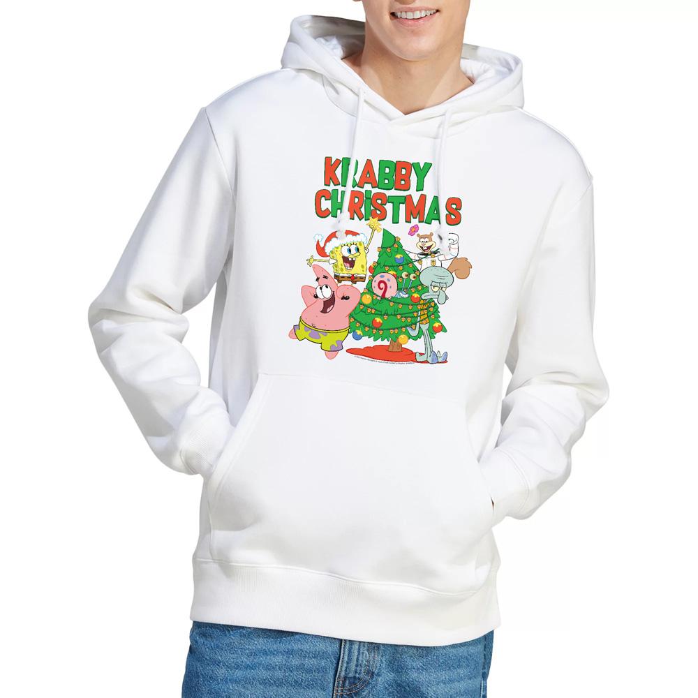 SpongeBob SquarePants Mens Decorating Christmas Tree Hoodie