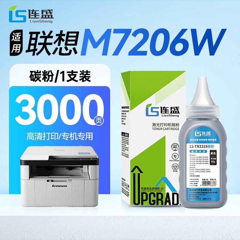 Liansheng Compatible with Lenovo M7206 Toner Cartridge, LD201 Drum Frame, LT201 Toner, M7206W Printer Ink Cartridge