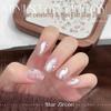 Sparkling Mini Zirconia Flat Star 3D Nail Decorations: Champagne Autumn/Winter Mix