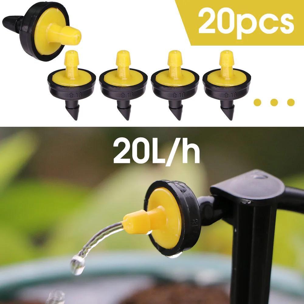 2L 4L 8L 16L Mikro-Bewässerungstropfer Einstellbare Tropfdüse für Gewächshauspflanzen Bewässerung Emitter Gartensträucher Tropfensprenger