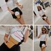 Shoulder Bag  Women Ice Cream Cupcake Cute Cartoon Chain Clutch Crossbody 1pcs Mini Bag Patchwork