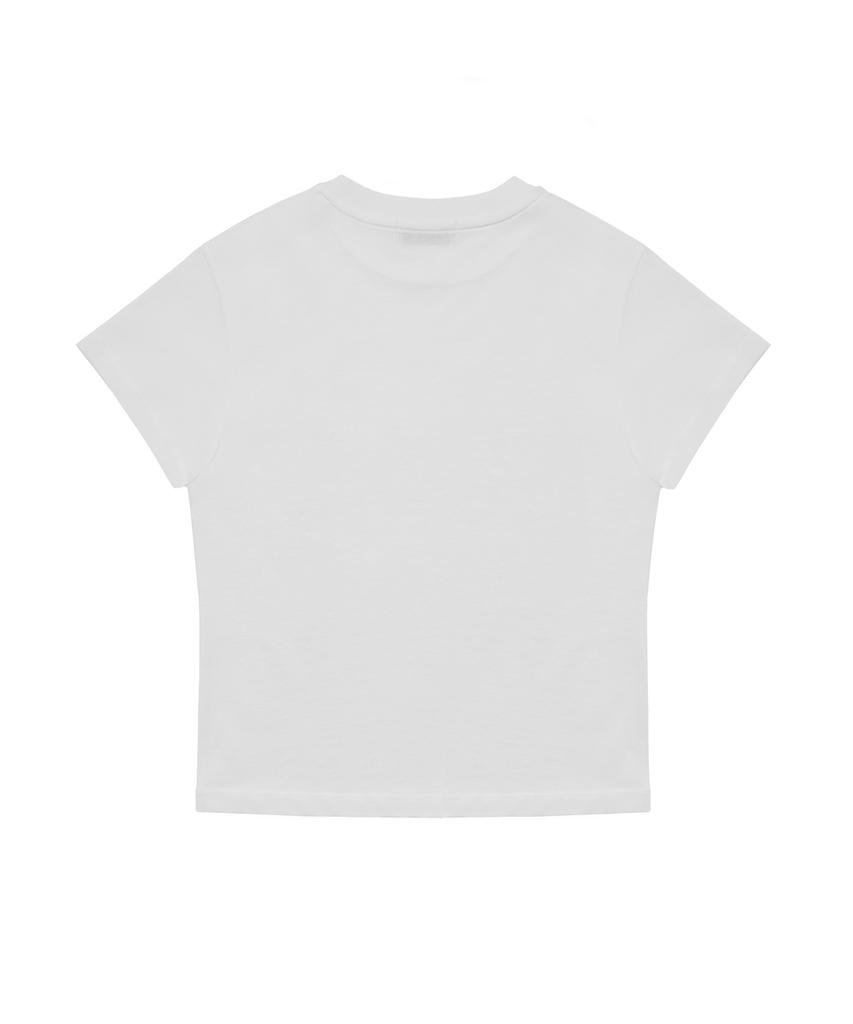 VELLE Star Lettering T-Shirt_White