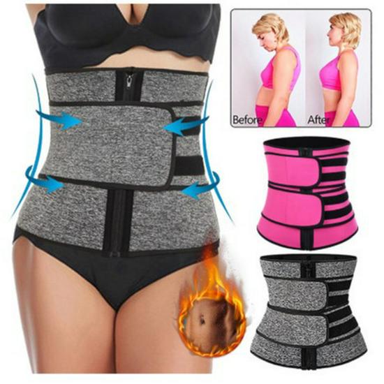 Women's European & American Double Waistband Abdominal Body Shaper & Sports Waist Support