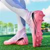 Men/Women's Football Boots Short -Nail High -top Socks Port for Artificial Lawn Children Football Shoes
