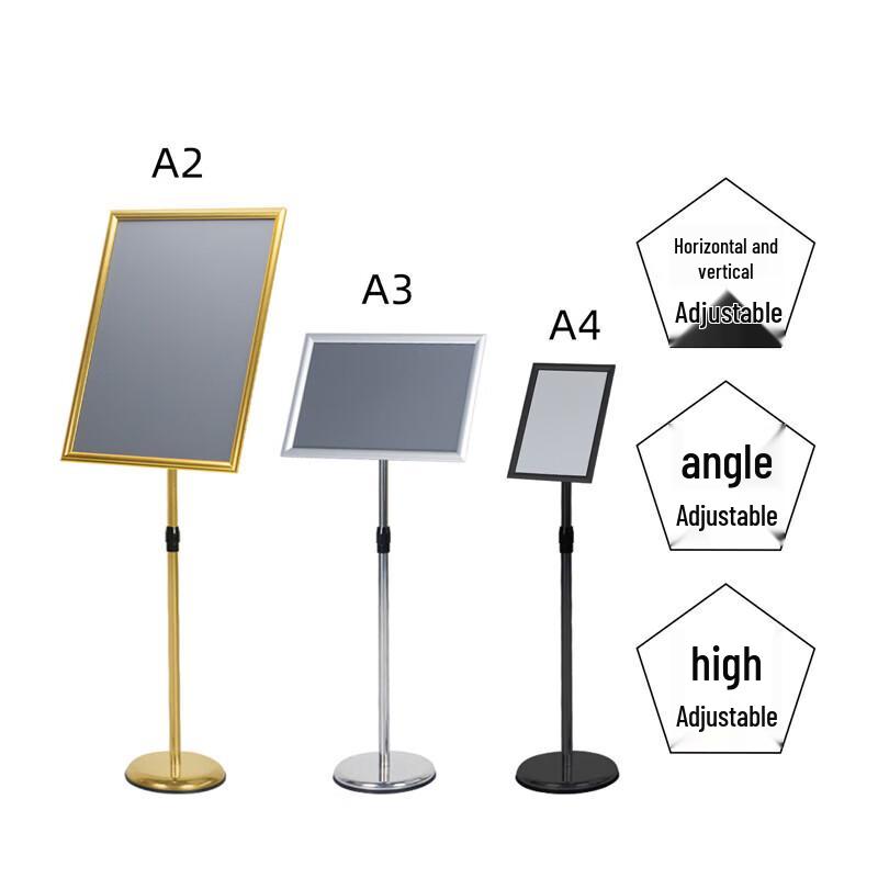 Stainless Steel A4 Sign Holder Stand