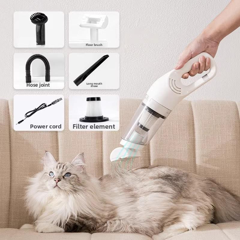 Dispositivo de Sucção de Pelos de Animais de Estimação Removedor de Pelos de Gato Cachorro Artefato de Cabelo Pegajoso Aspirador de Pó Automático Sem Fio Limpador de Cama Carpete