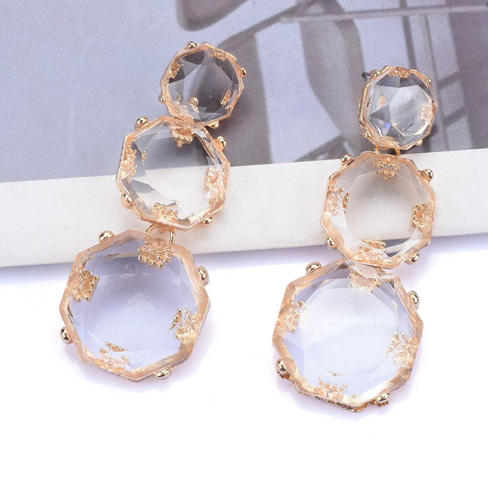 2026 New Gray Pink Blue White Orange Resin Dangle Earrings Women Indian Ethnic Geometric Statement Party Drop Earrings Jewelry