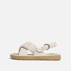 2025 new summer French cross with open toe stepping on shit sandals versatile casual beach shoes soft-soled sandals women