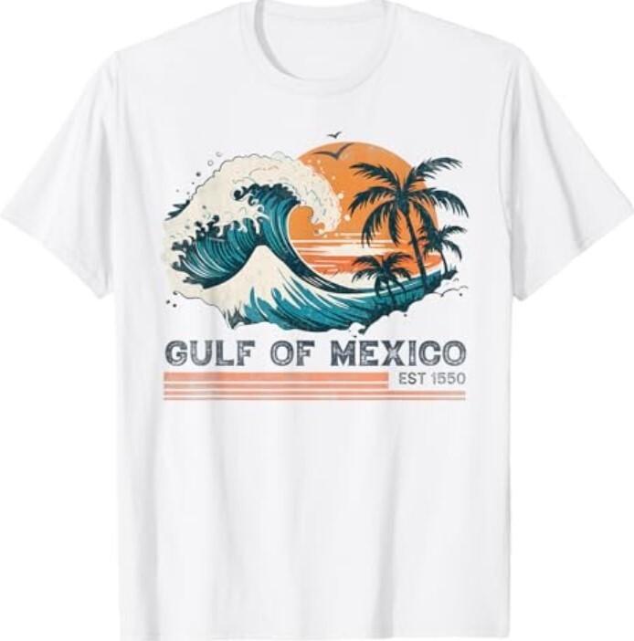Gulf of Mexico Retro Vintage T-Shirt Unisex T-Shirt XXL