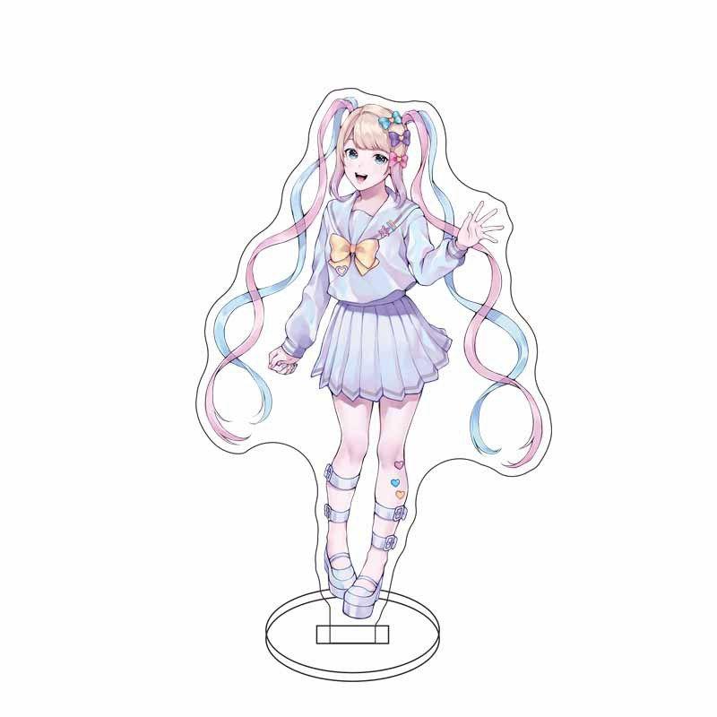 NEEDY GIRL OVERDOSE Acrylic Standing Sign Ornaments Kawaii Game Pattern 12cm Decorate Model Storage Desktop Anchor Gift
