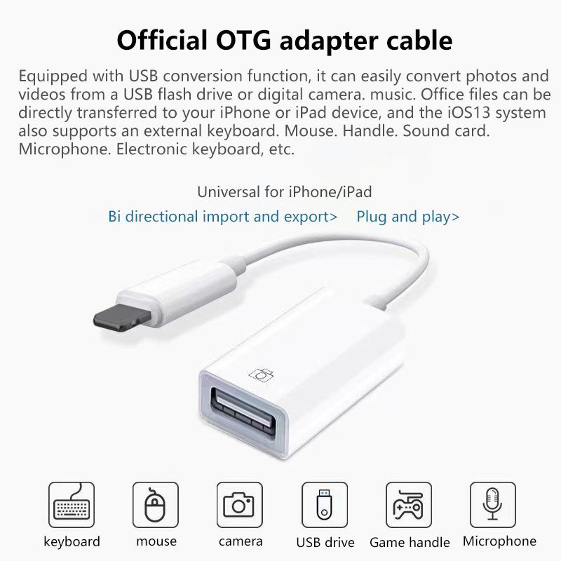 Mobile Usb Flash Drive Game Controller Multi-Function Converter Lightning To Usb3.0 File Fast Transfer For Iphone Huawei