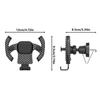 Vent Phone Mount For Car Retractable Automobile Air Vent Cell Phone Cradles Smartphone Support Rack With Steering Wheel Shape