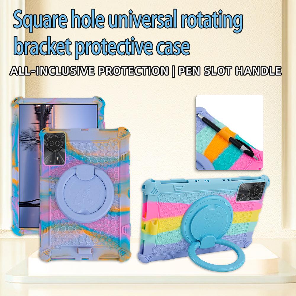 360 Rotaiting Stand Case For Doogee T30 Pro T30SE 11'' Soft Silicone Tablet Cover With Strap Pen