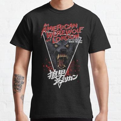 NEW LIMITED American Werewolf Horror Classic Design Great Gift Tee T-Shirt S-3XL