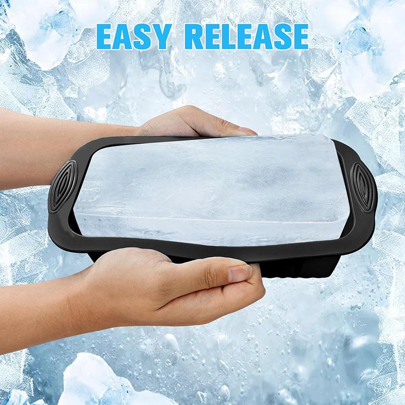 Extra Große Eisblockform, 1 Stück Große Eisformen für Wasserkühler Kaltes Bad, Eiswürfelformen Eiswürfelbehälter Silikonformen