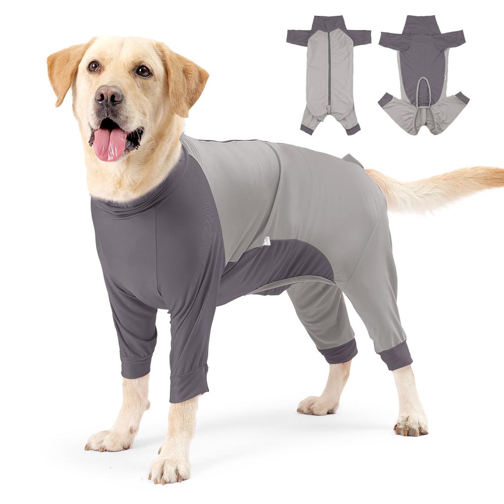 Hund Vierbeiniger Pyjama Haustier Hund Jumpsuit Anti-Haarausfall Baumwollkleidung Pyjama für Kleine Mittelgroße Große Hunde Haustierpflege Kleidung