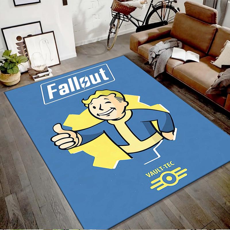 1pc NUKA-BOMBS Fallout1 Design Printed Area Rug Carpet for Bedroom Living Room Home Decor Rugs Mat Non Slip Mat Rug for Bedside