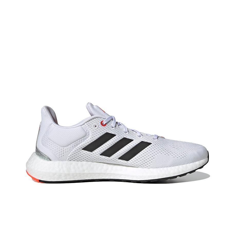 adidas PureBoost 21 White Solar Red Unisex Sneakers Cloud-White Core-Black GY5099