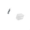 Guan Yin Figurine Ornament And Modern Acrylic Toilet Paper Storage Box for Bookshelf Cabinet Desktop