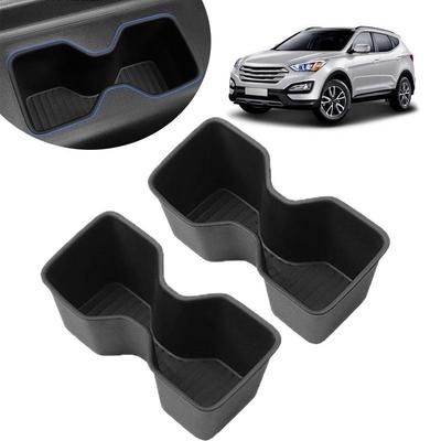 Para Hyundai Santa Fe 6/7 Lugares 2025 2025 Porta-Copos Lateral da Porta da Terceira Fila Caixa de Copos Bandeja de Armazenamento Amortecedora TPE Organização