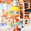New POP MART MOLLY Rotatable Wooden Doll Trendy Figures 13cm PPMT-2310-0047