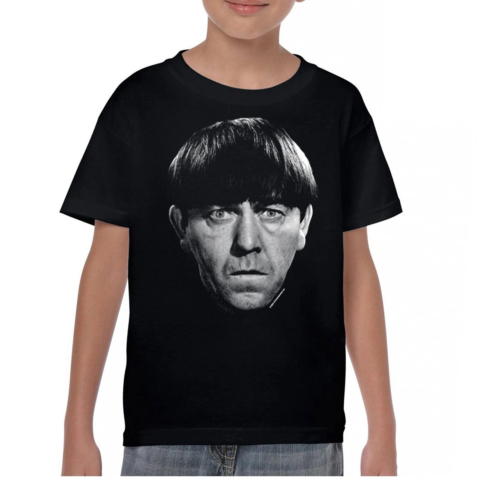 Moe The Three Stooges Youth kids boys T-Shirt 3 Cassic Curly Larry Slapstick Kids 120