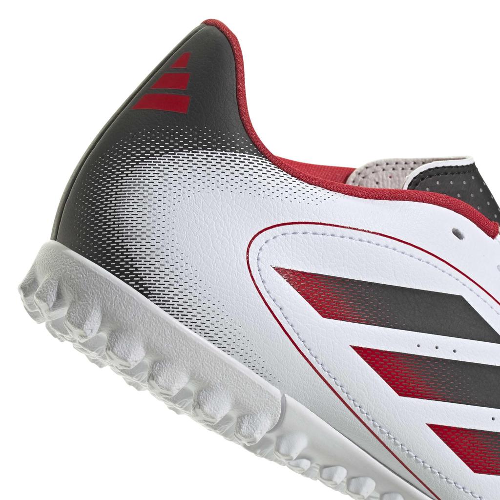 Adidas Goletto IX TF Futsal Unisex Footwear Size Cm Shoes, Adult, NKQ12, White/Core Black/Better Scarlet, 26.5 (IH0084)