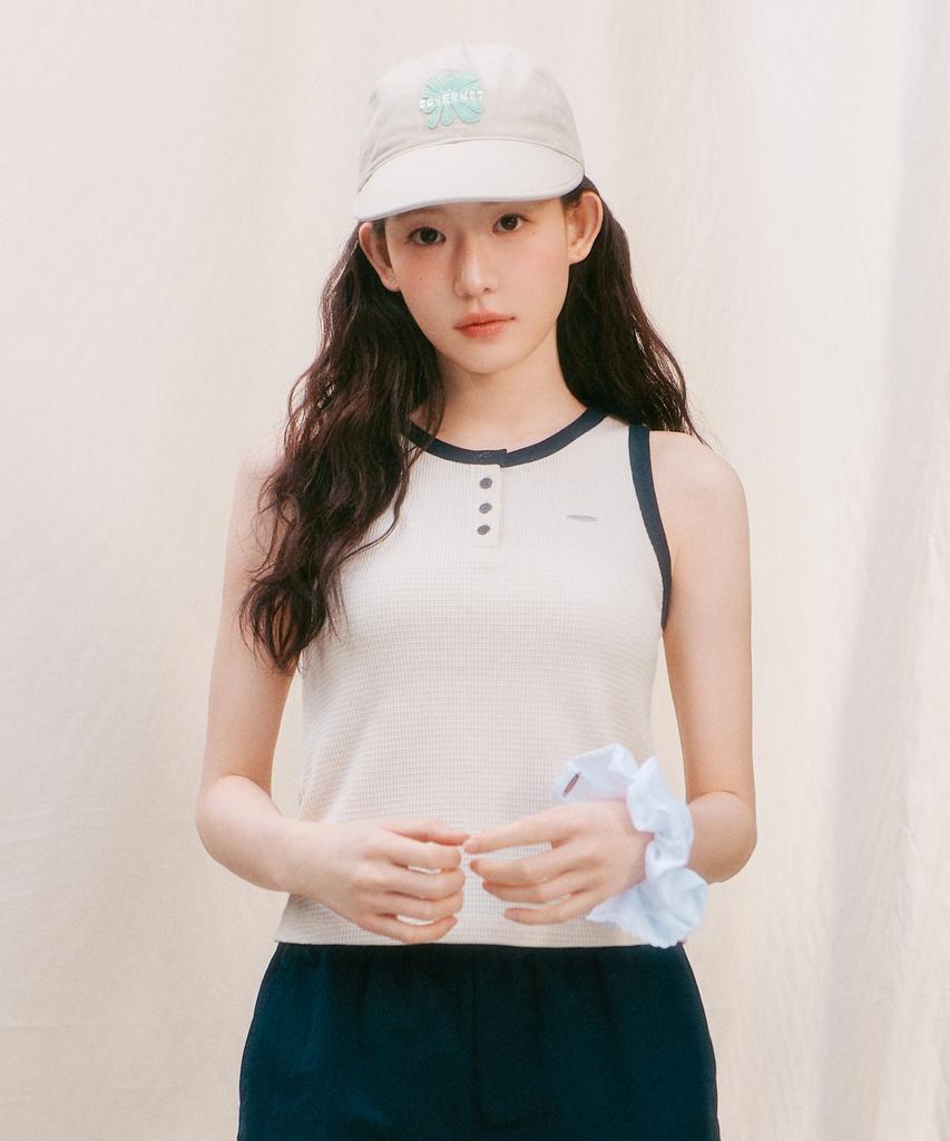 COVERNAT WOMAN Flower Low Cap Navy