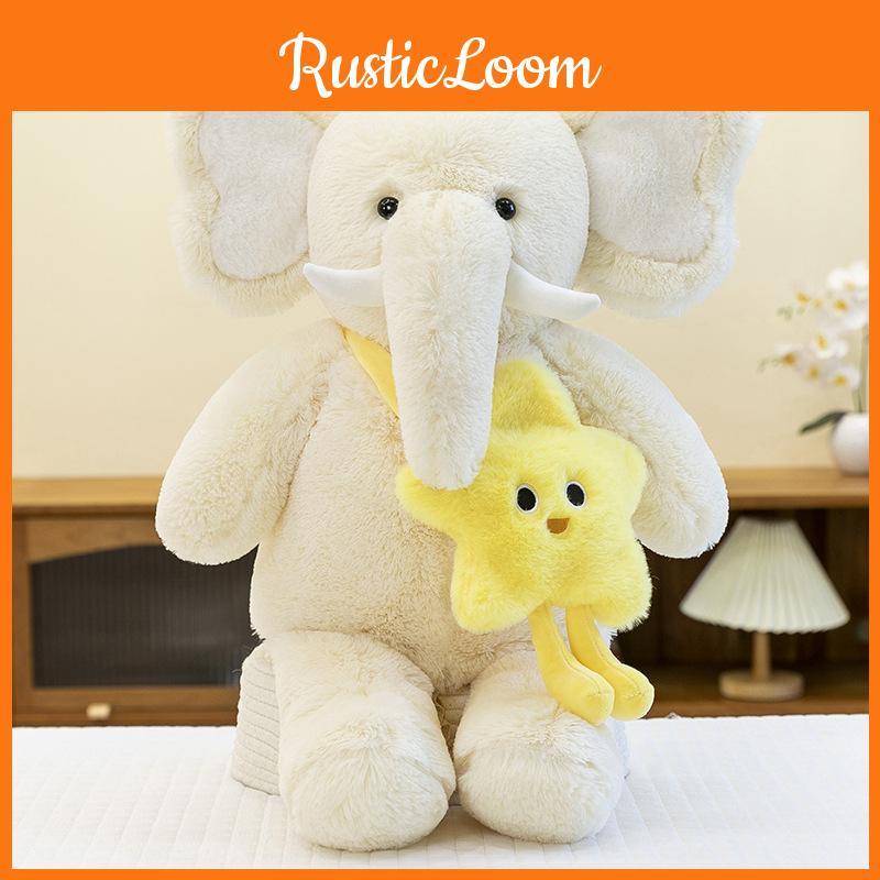 Star Pack Elephant Plush Toy Pillow Animal Stuffed Doll Childrens Soothing Gift