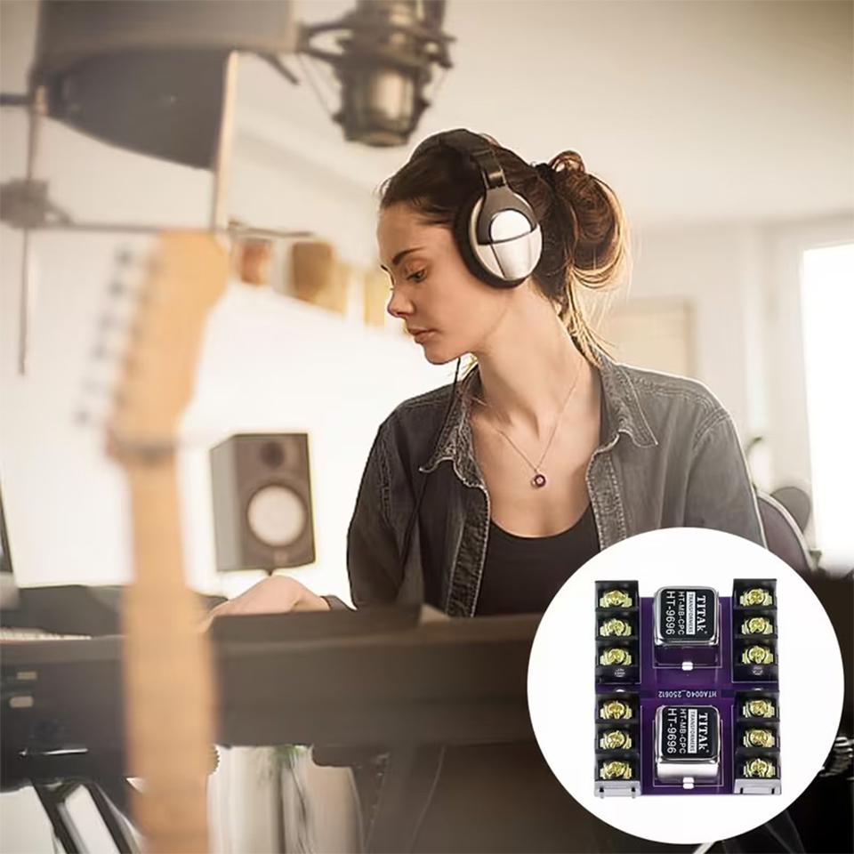 Balanced and Unbalanced Conversion Audio Isolator Permalloy Audio Isolation Transformer 600:600 20Hz-20KHz Audio Isolation