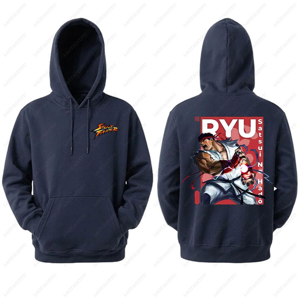 2025 Ryu Street Fighter Essential Hoodie Men's Sweatshirt Crazy Long Sleeve Autumn Loose Hipster Ropa Hombre Clothes Man Hoodie