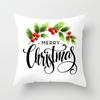Merry Christmas Printed White Putetrekk Christmas Style Putetrekk Hjem Sofa Dekor Putetrekk