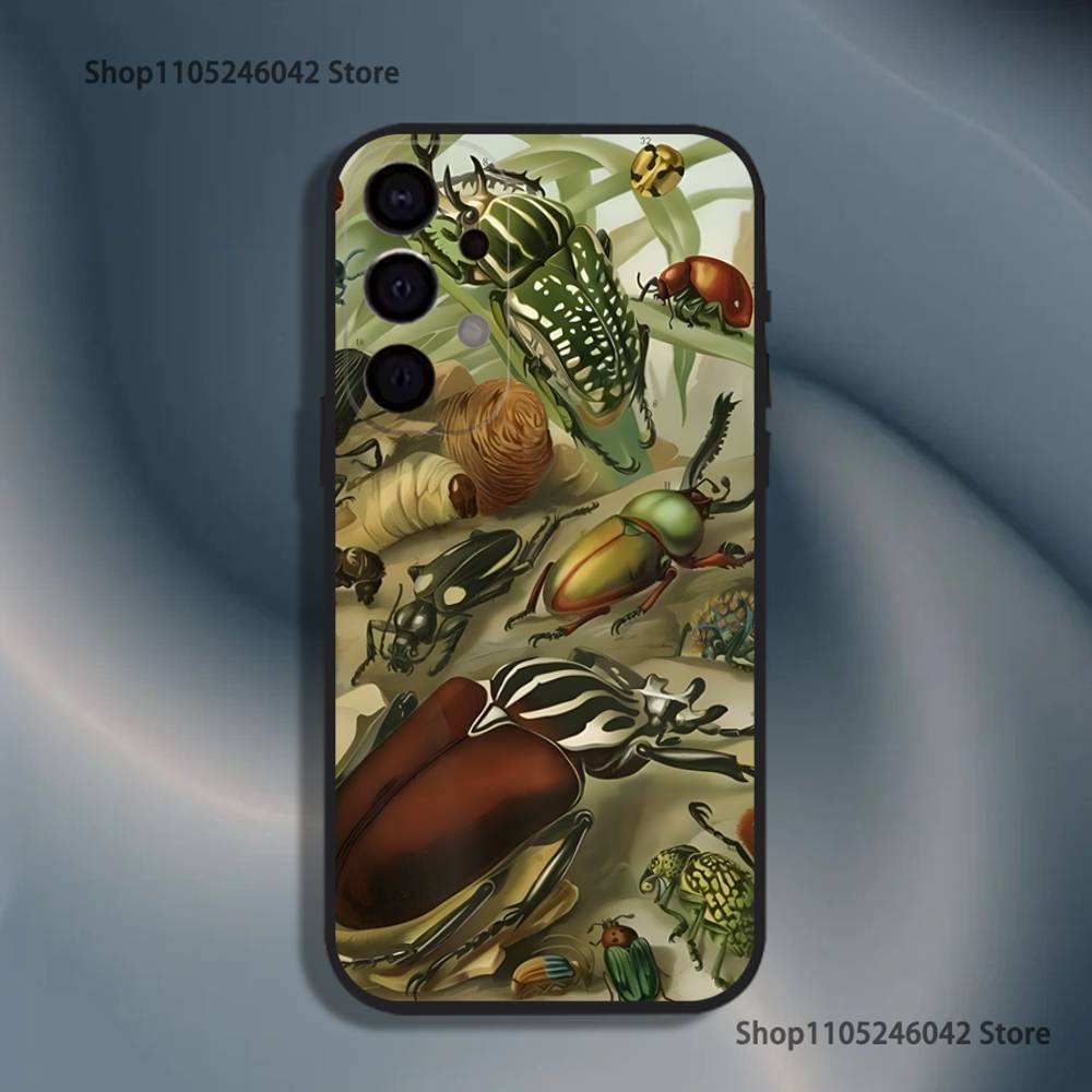 

Insects And Bugs For Samsung S26,S25,S24,S21,S22,S23,S30,Ultra,S20,Plus,Fe,Lite,5G Black Cover Phone Case Samsung S105G