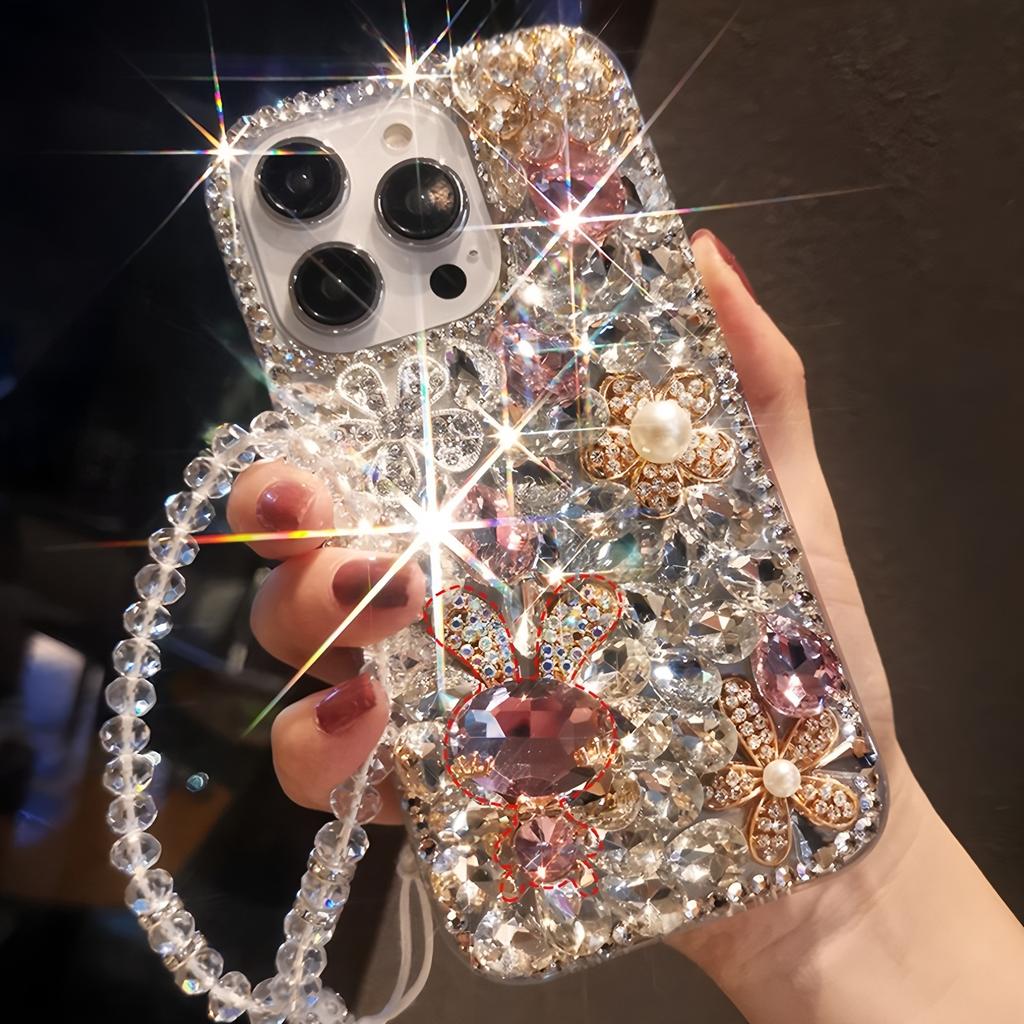 Glitter Rhinestone Phone Case For XiaoMi 15 Ultra 14 Pro 14T 14A Plus 13 Lite 13T 12 12T 12S 12X 5G Bling Crystal Diamond Floral Cover