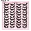 20 Pairs Faux Mink Lashes 3D Fluffy Natural Lashes Makeup False Eyelashes  Russian Strip Lashes Eyelash Extension