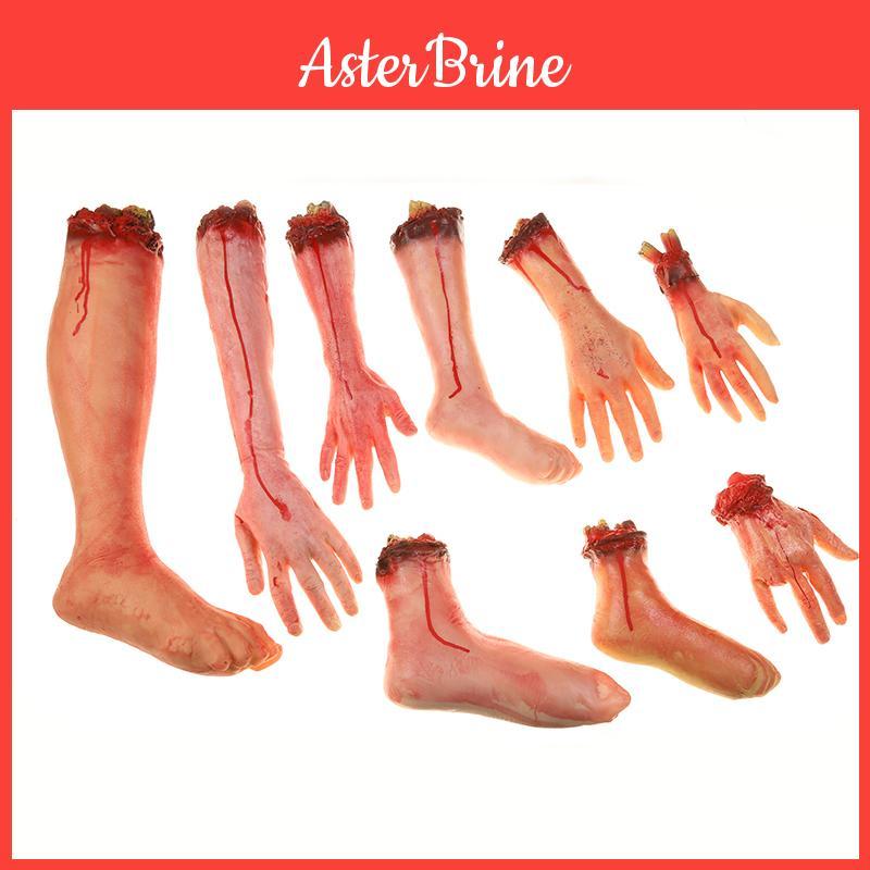 Premium Quality Halloween Fake Body Parts Decoration Severed Arm And Hand Party Prop
