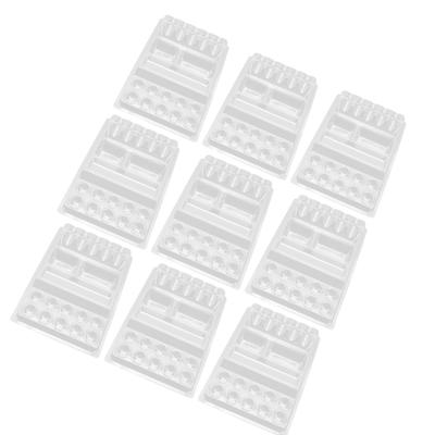 25pcs Disposable Tattoo Ink Cup Tray Professional Plastic Tattoo Cartridge Needle Pigment Holder Stand