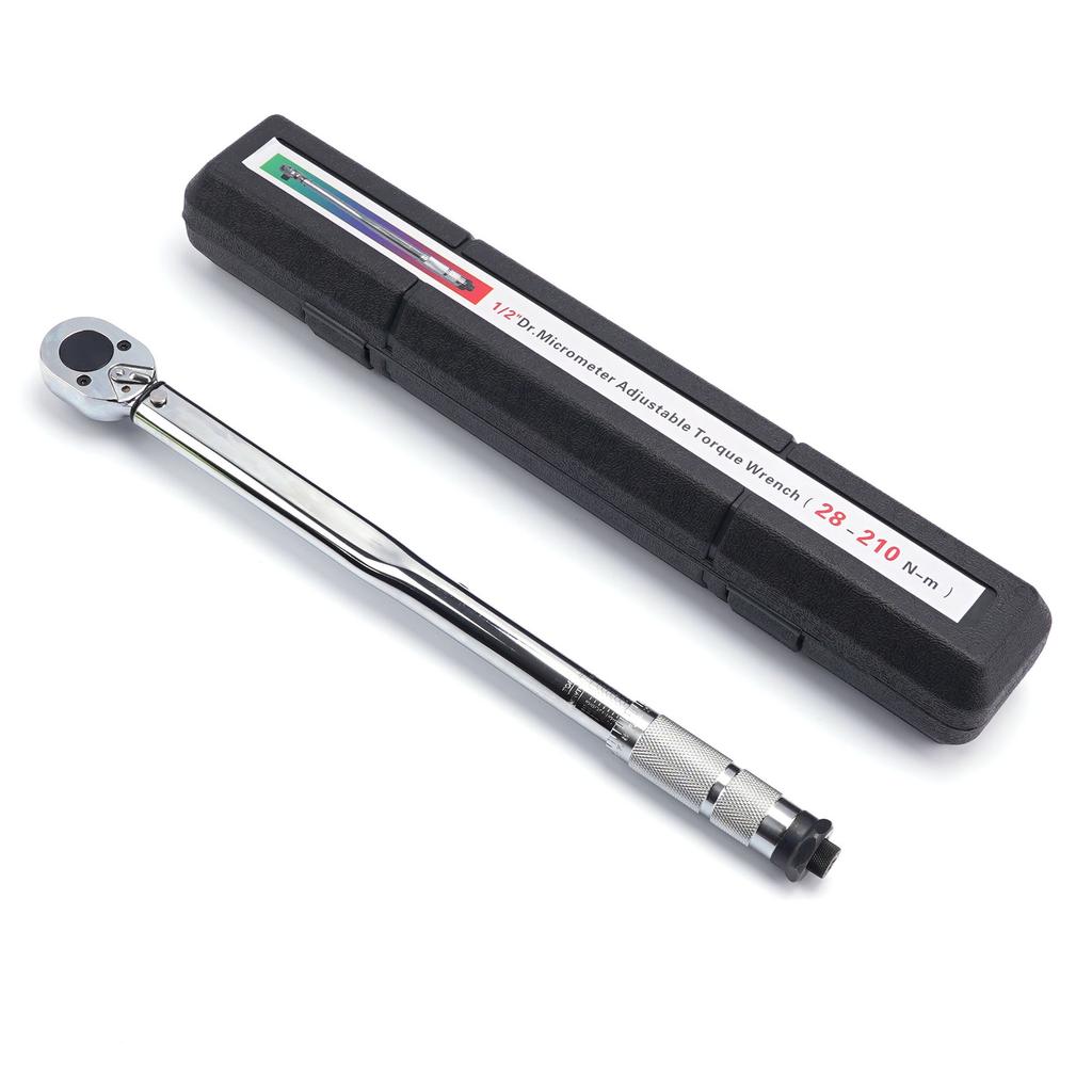 1/4 3/8 1/2 Inch Square Drive Torque Wrench 5-210Nm Two Way Adjustable Ratchet High Accuracy Repair Hand Tool