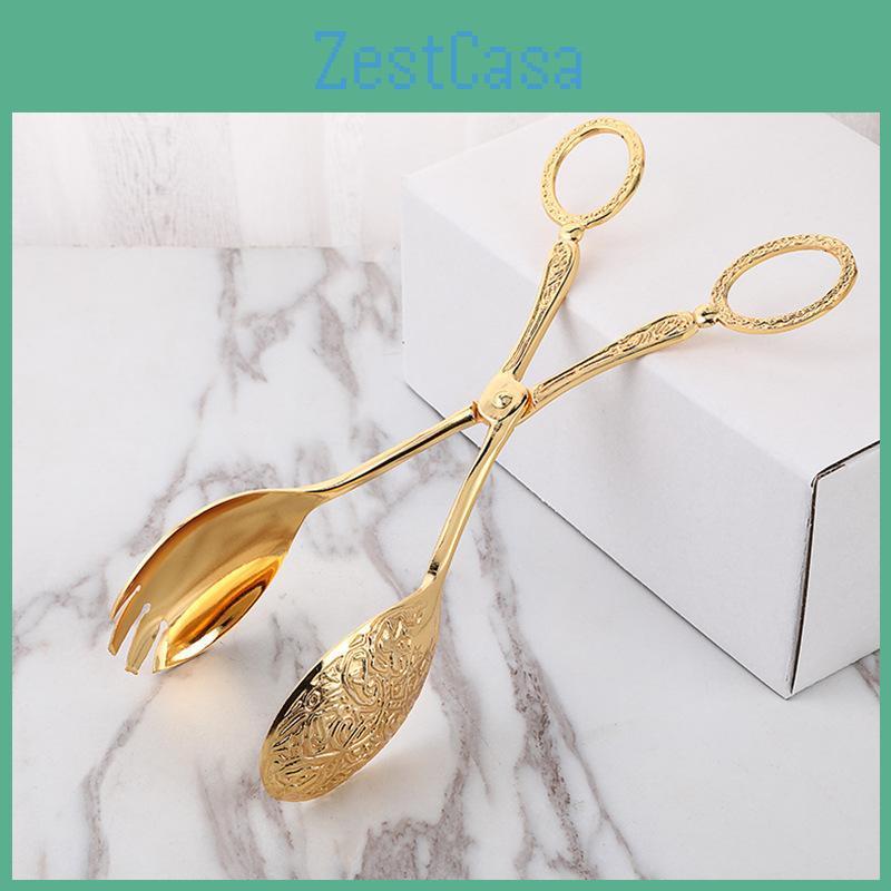 Salad Zinc Metal Spoon Alloy Clip Exquisite Party Selfservice Clip Tray Cake Birthday Party Tableware Clip Multifunctional