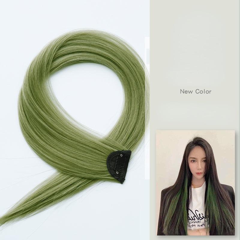 1pc Synthetic Hairpad Hair Extension Clip Straight Hanging Ear Wig Clip Women Hair Extension Tool Accessories Hairpiece Hairpin