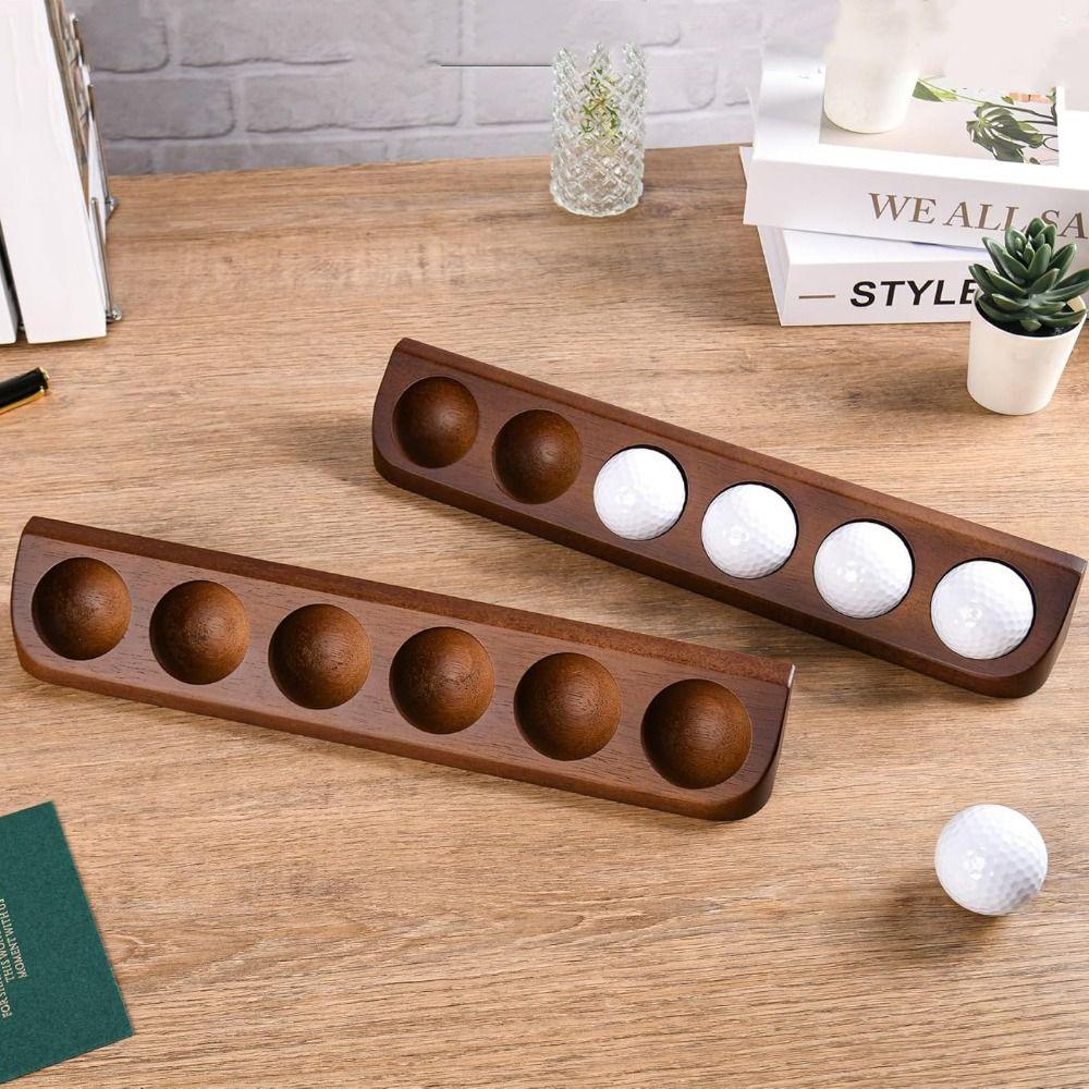 Wall Mount Golf Ball Display Case Wooden Golf Storage Rack Golf Ball Stand Holder  Home Decor