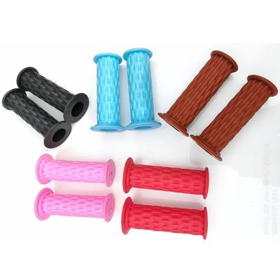 1Pair 7 Colors Rubber Grip Bike Handlebar Accessories Anti-skid Handlebar  Child Children Kids
