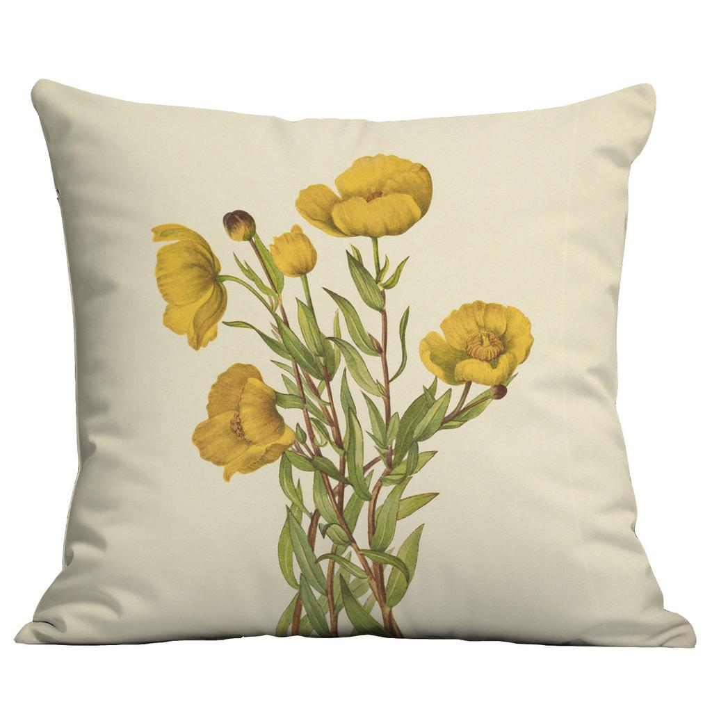 Plant And Flower Pillow Cover Spring Pillow Cover Home Living Room Sofa Cushion Pillow Cover Premium Durable Quality