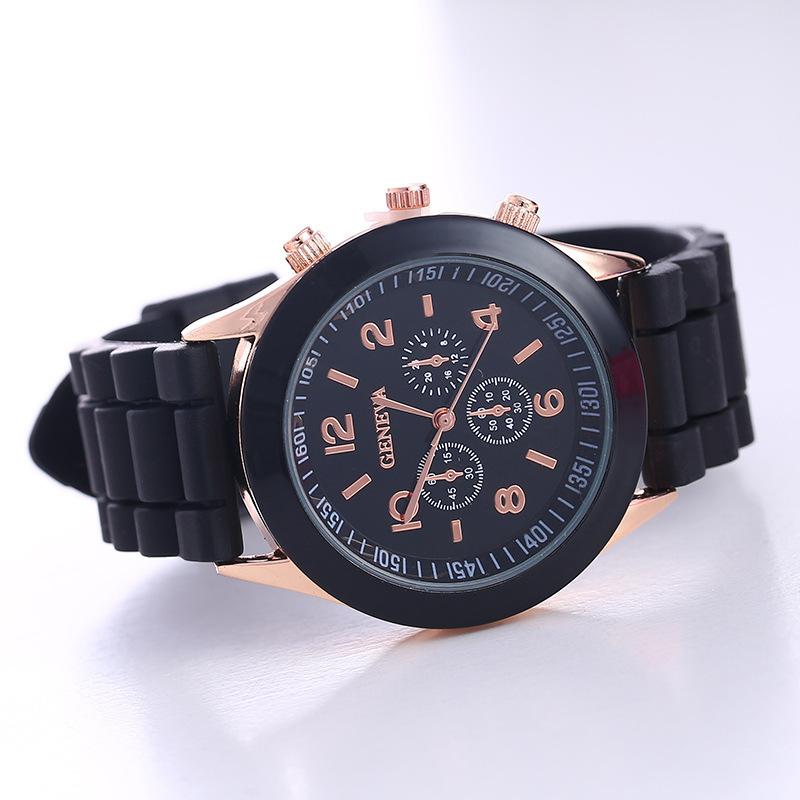 Silicone Watch Fashionable and Beautiful Color Jelly Student Sports Women's Watch