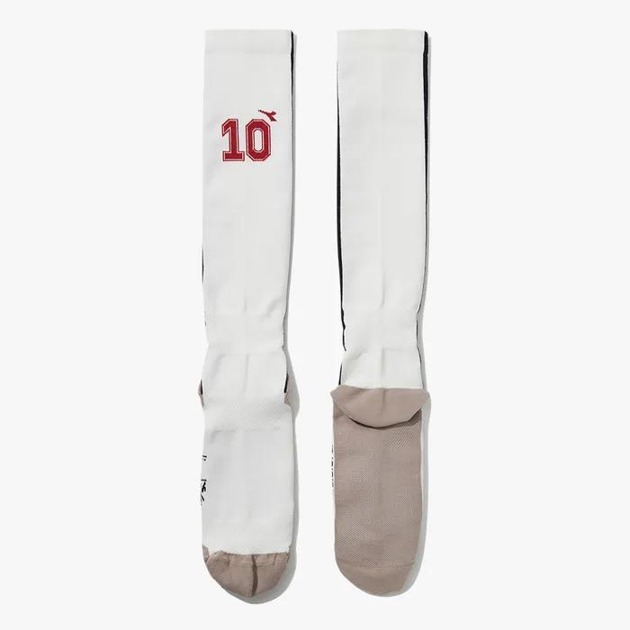 Ceremony Graphic Knee Socks IVORY