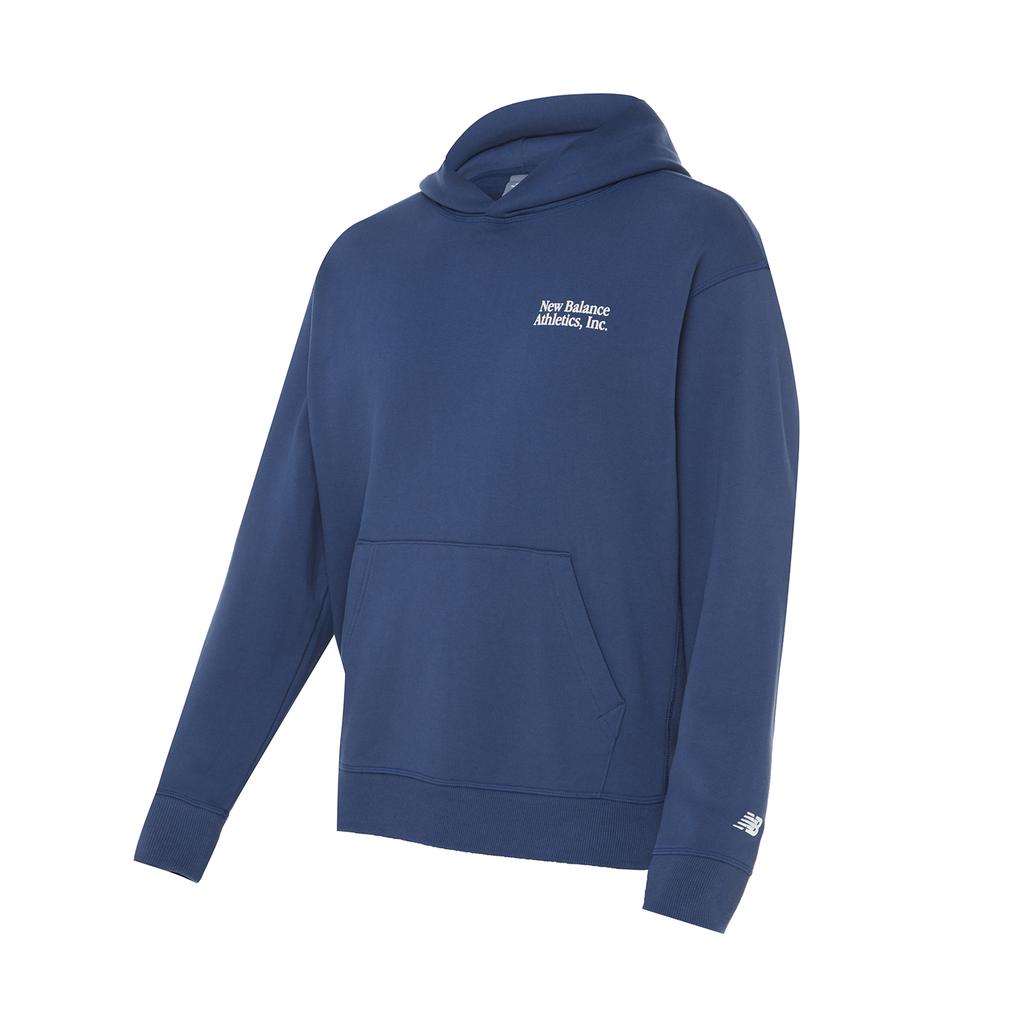 New Balance Athletics Embroidered Hoodie Sweatshirt Men's Marine Blue MT41539N-NY