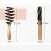 Bristle Pine Cone Pig Comb: Anti-Static Fluffy Hair Care & Scalp Massage Comb for Nourishing, Straightening & High Skull Top Styling.