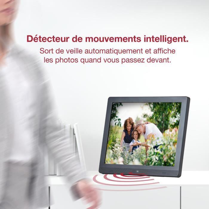 Cadre photo numérique 10 pouces - pix-star - wifi - envoi par email - détecteur de mouvements - usb/sd